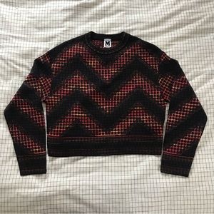 M Missoni cropped chevron sweater